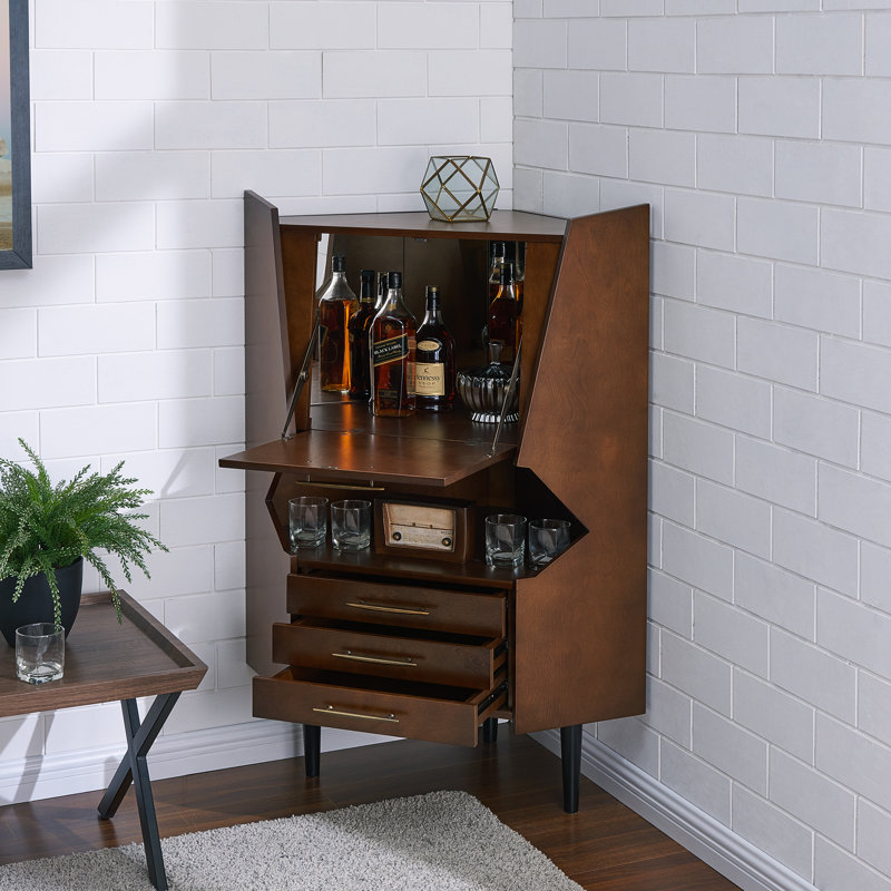 Wrought Studio Hester Corner Bar & Reviews Wayfair